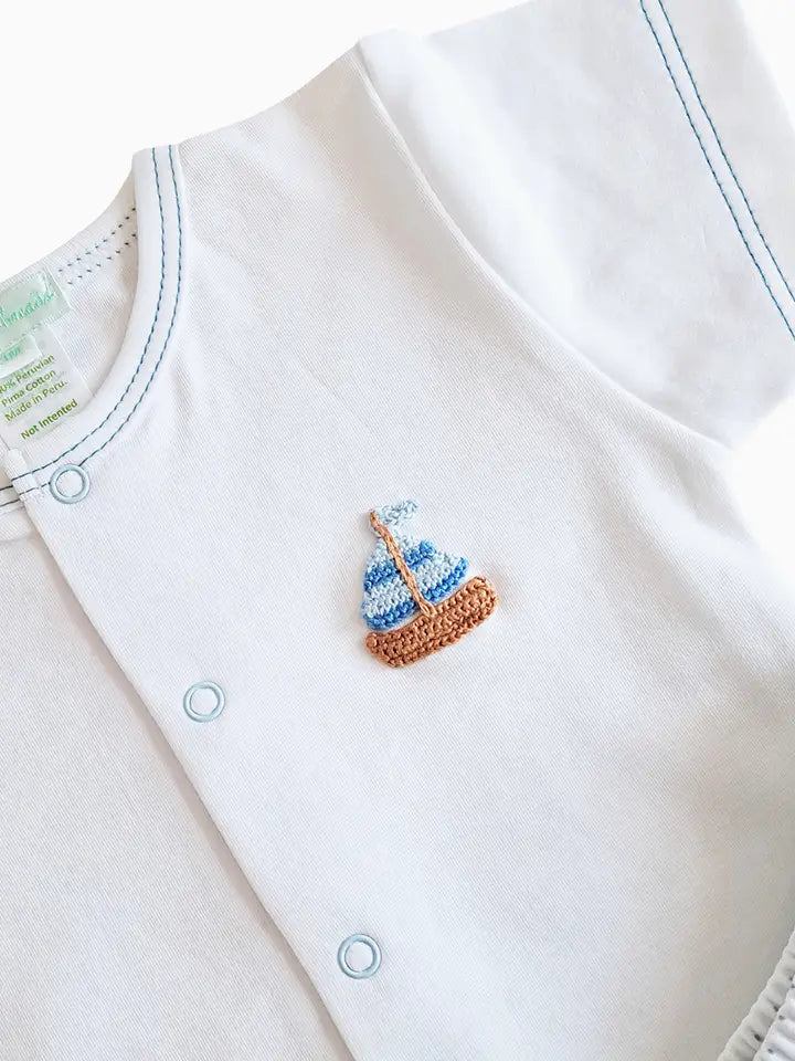 Baby Boy's "Sailboat" Diaper Set - Little Threads Inc. Children's Clothing