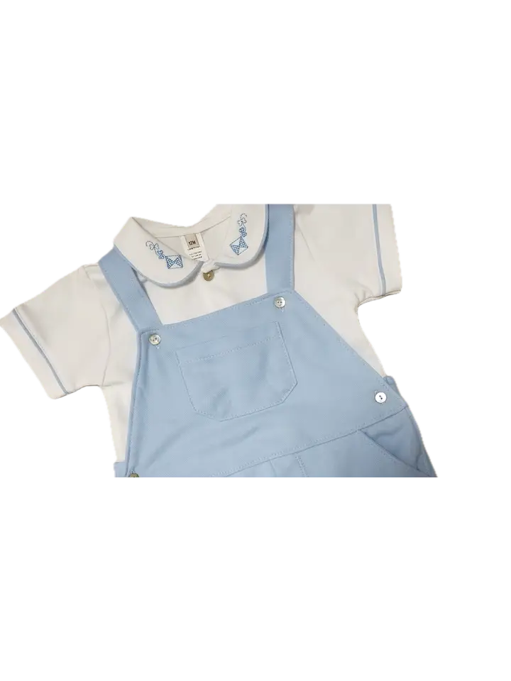 Spring Meadows 2 pc boy's overall set - Little Threads Inc. Children's Clothing
