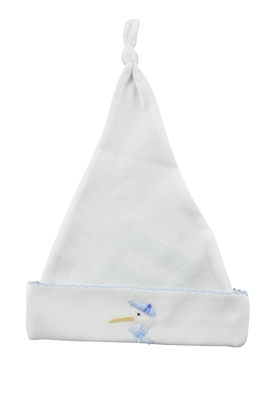 Baby Boy's Stork Blanket and Hat Set