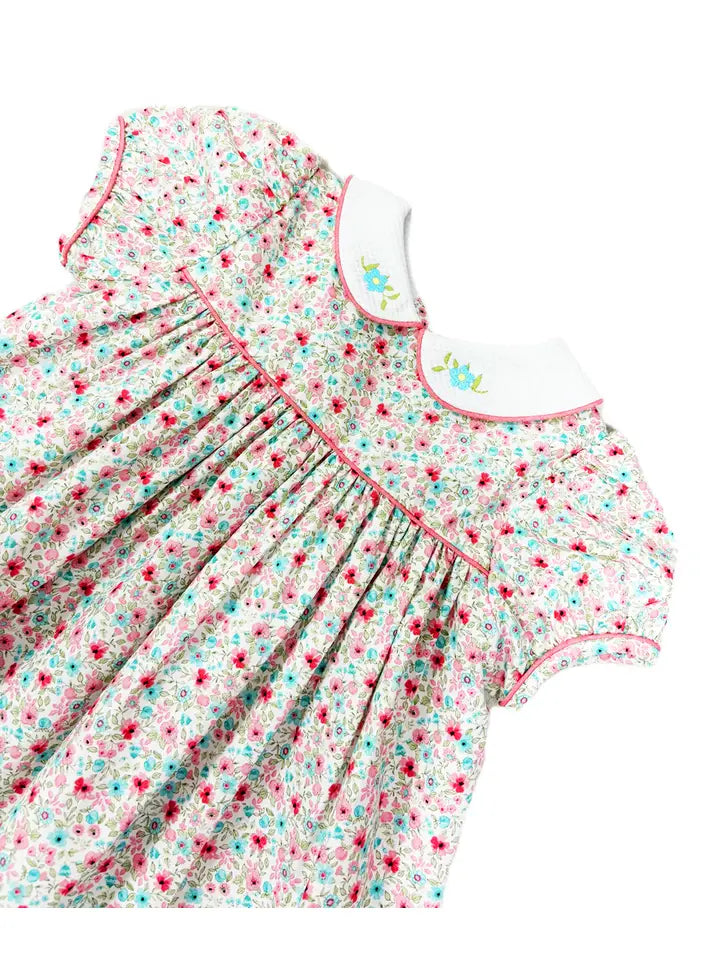 AnnaLynn Girls Float Peter Pan Collar Dress - Little Threads Inc. Children's Clothing