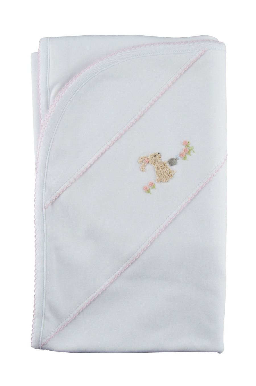 Girls Easter White Bunnies Blanket - Little Threads Inc. Children's Clothing