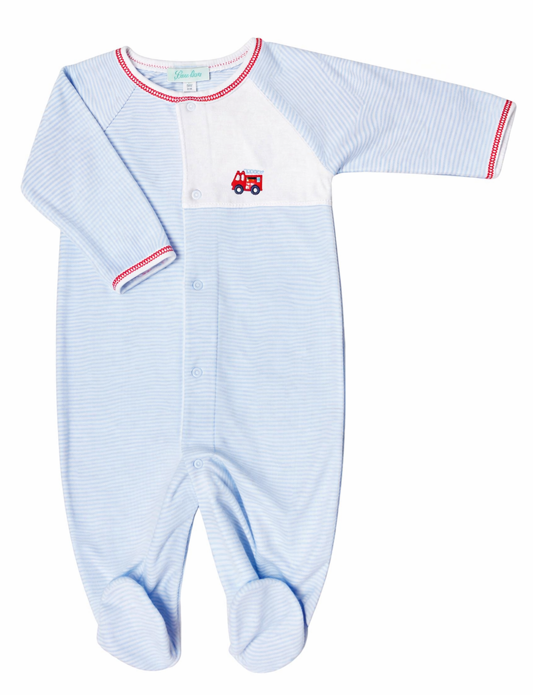 Traffic Print Baby Boy Footie - Little Threads Inc. Children's Clothing
