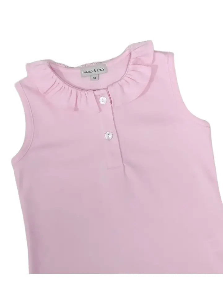 Golf Girl's Light Pink Top - Little Threads Inc. Children's Clothing