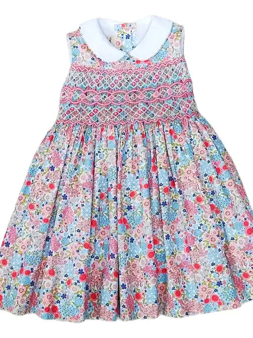 Celine Collection Smocked Dress - Little Threads Inc. Children's Clothing
