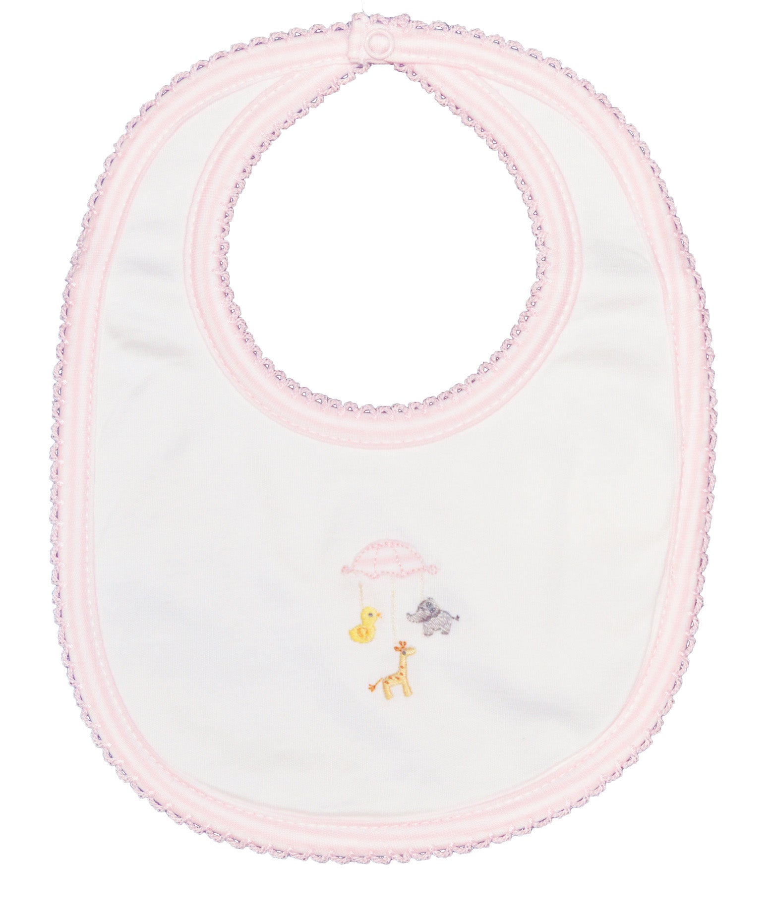 Animal Mobile Girls Bib - Little Threads Inc. Children's Clothing