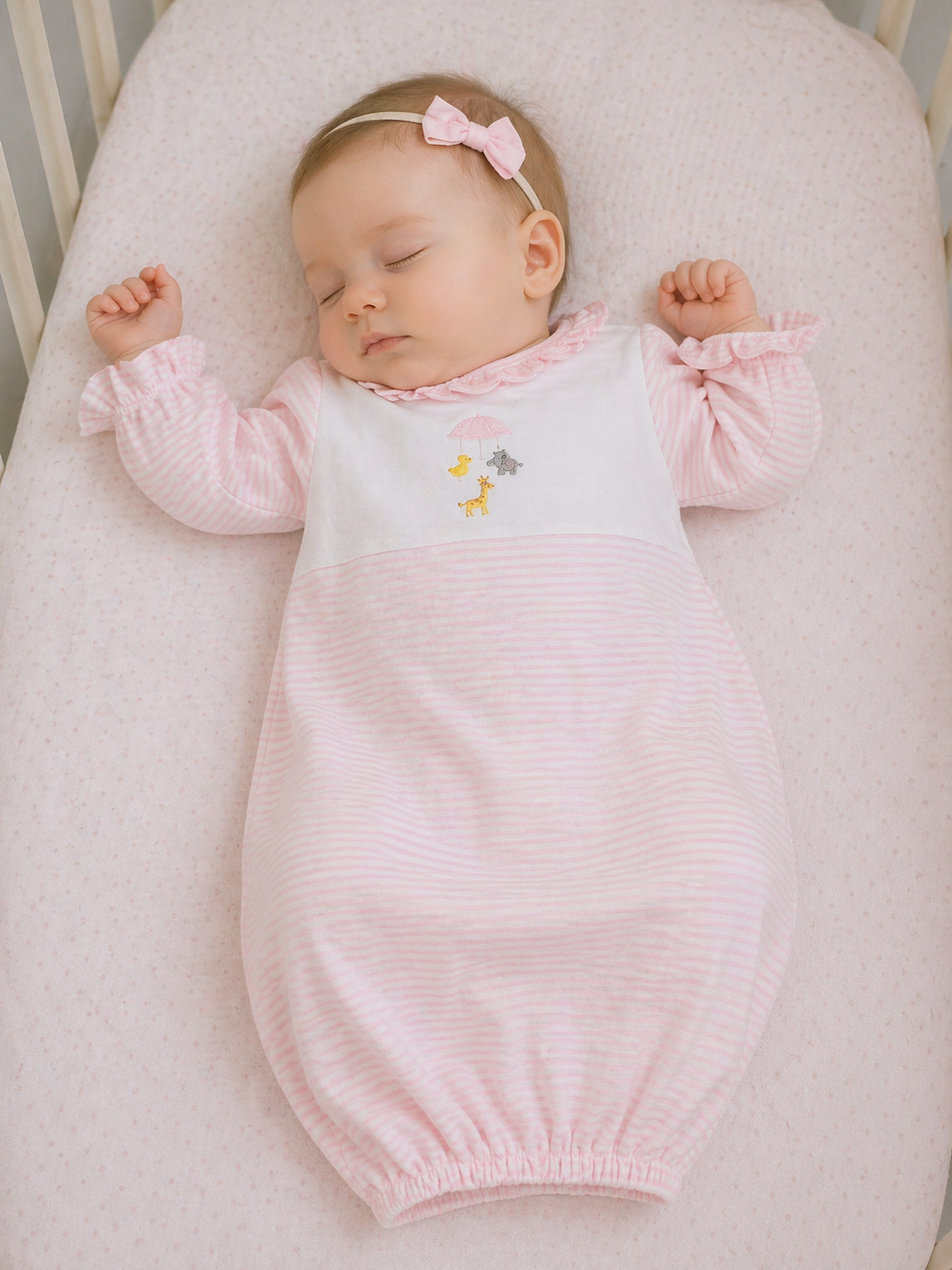 Animal Mobile newborn Girl's Daygown - Little Threads Inc. Children's Clothing