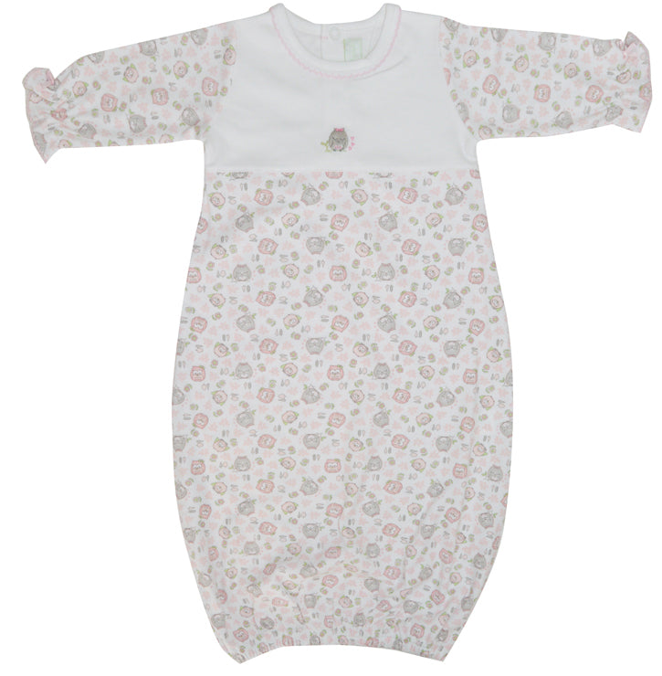 Baby Girl's Owl Print Daygown - Little Threads Inc. Children's Clothing