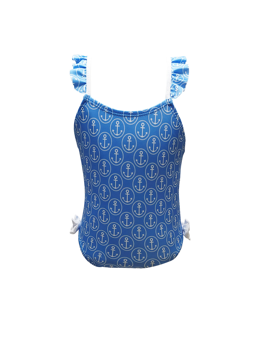 Girl's "Anchor" Print Swimsuit - Little Threads Inc. Children's Clothing