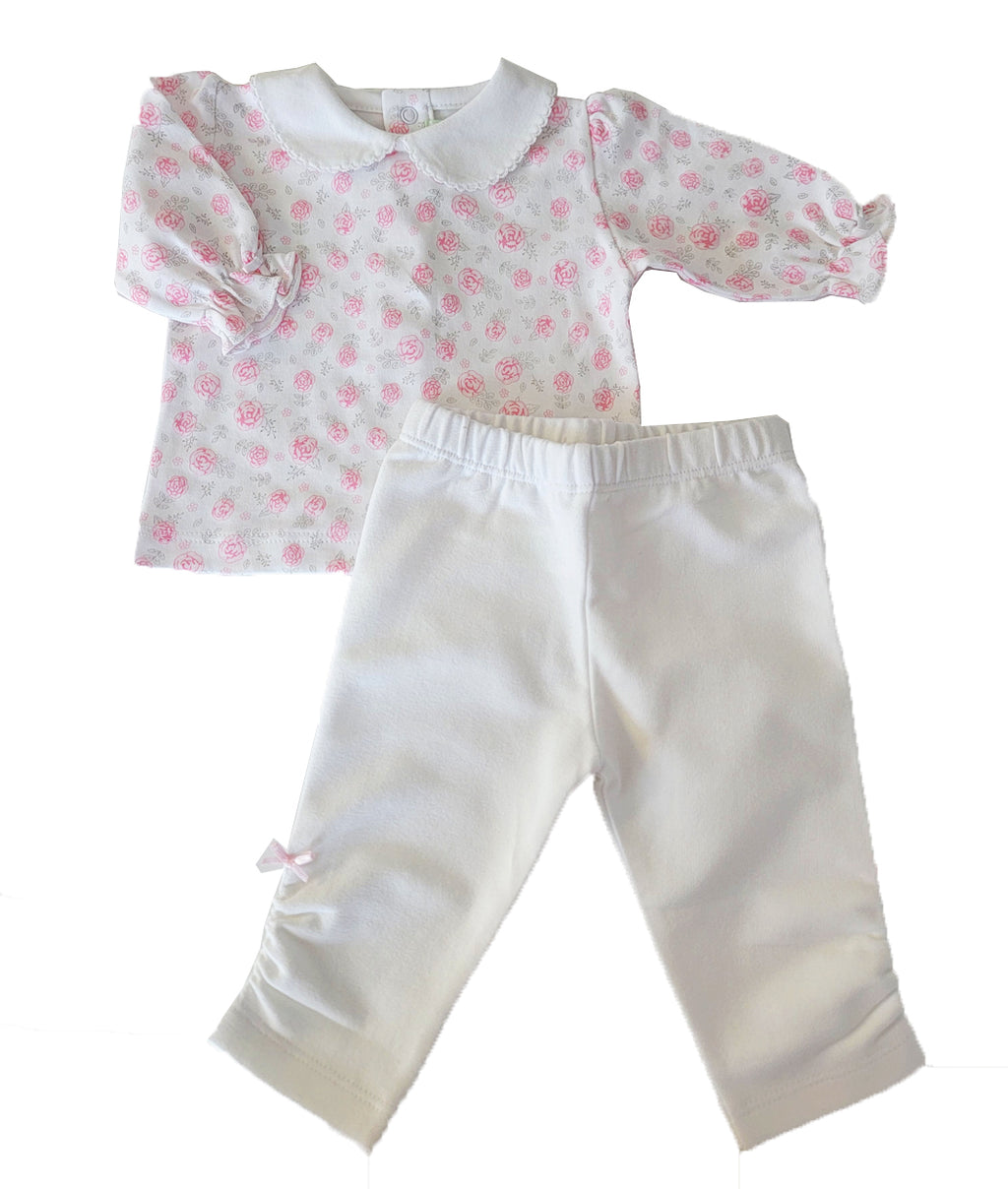 Baby Girl's Pink Velour "Arianne" 3 PC Dress Set - Little Threads Inc. Children's Clothing