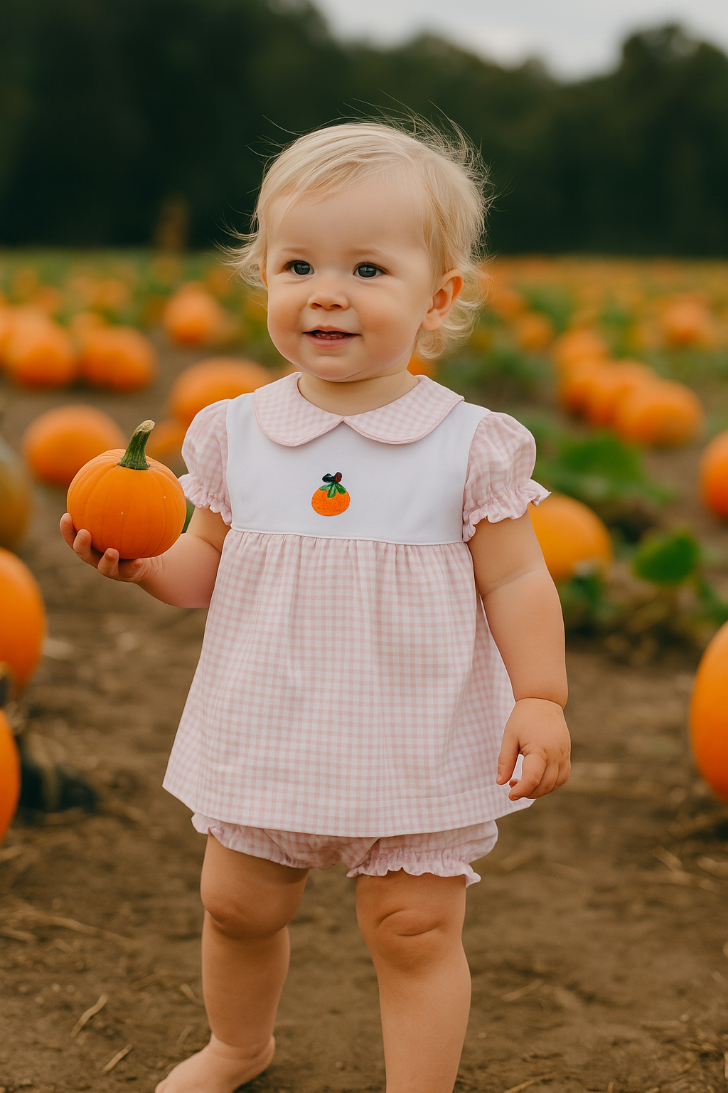 Baby Girl's Fall Pumpkins Collection Dress - Little Threads Inc. Children's Clothing