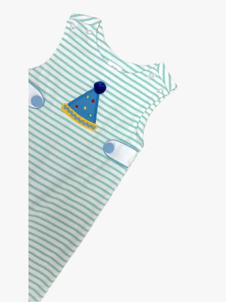 Boys Birthday hat overall set Birthday collection
