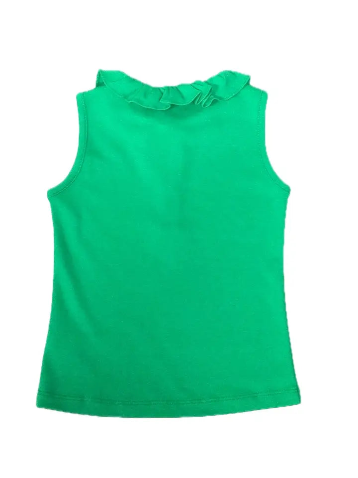Golf Girl's Green Pima Top - Little Threads Inc. Children's Clothing