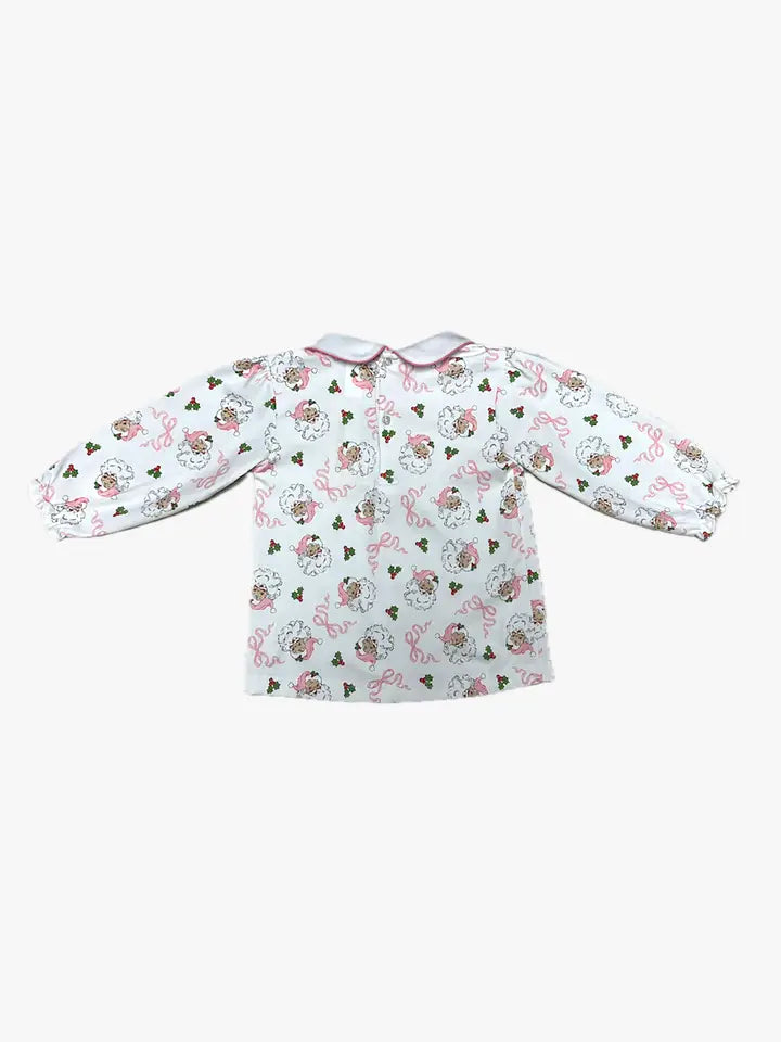 Santa girls legging set Pink Santa Collection - Little Threads Inc. Children's Clothing