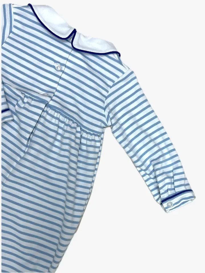 AIRPLANE HAND SMOCKED E BABY BOY BUBBLE