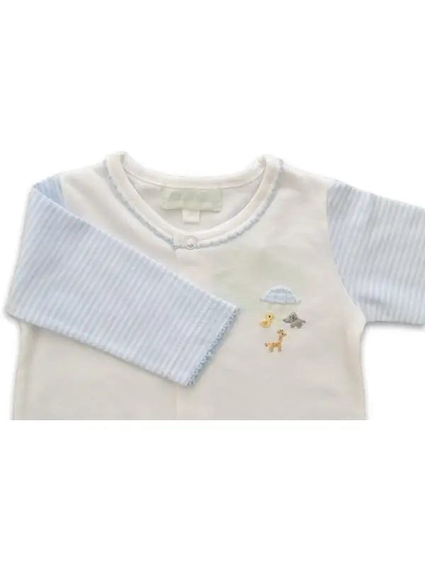 Animal Mobile Boy Pima Cotton Baby Boy Footie - Little Threads Inc. Children's Clothing