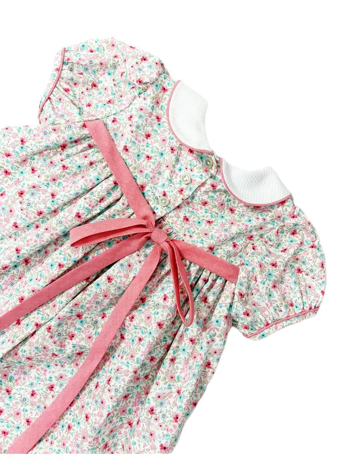 AnnaLynn Girls Float Peter Pan Collar Dress - Little Threads Inc. Children's Clothing