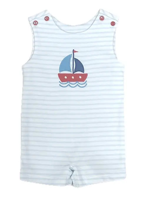 Sailboat Boys Overall - Little Threads Inc. Children's Clothing