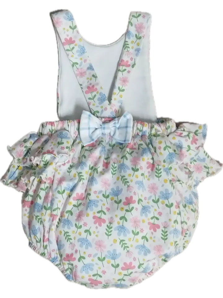 Girl's Sunsuit and Hat Set Palm Beach Collection Pima Cotton - Little Threads Inc. Children's Clothing