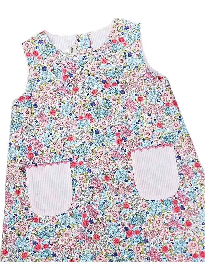 Celine Girls A Line Dress With Pockets - Little Threads Inc. Children's Clothing