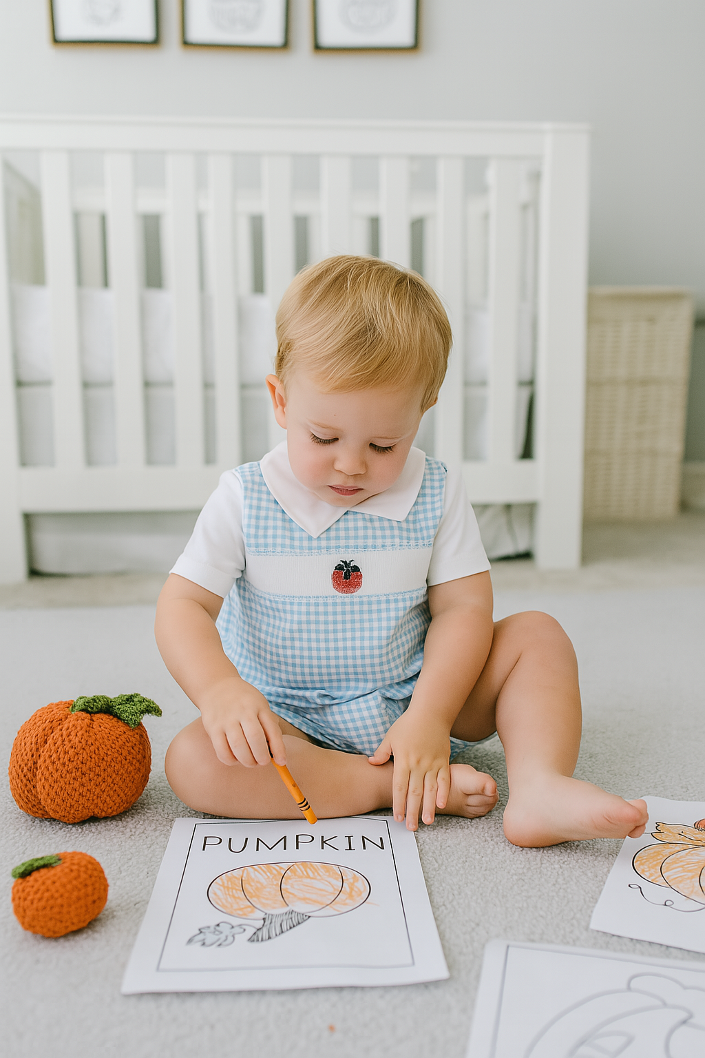 Baby Boy's Fall Pumpkin Collection 2 Pc Set - Little Threads Inc. Children's Clothing