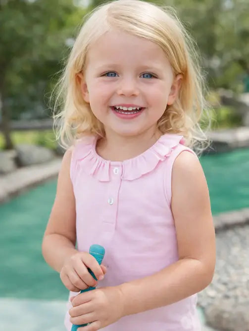 Golf Girl's Light Pink Top - Little Threads Inc. Children's Clothing