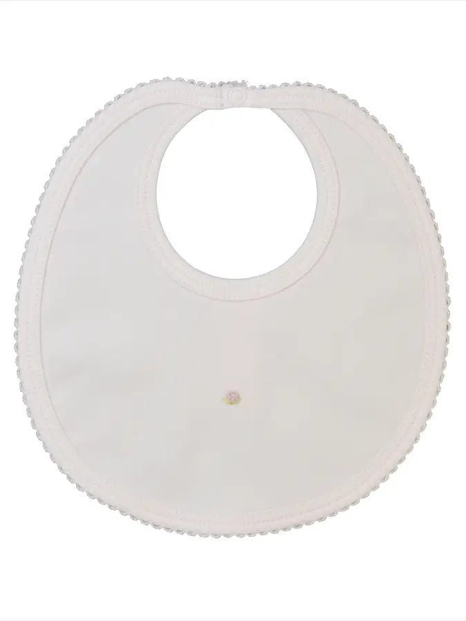 Baby Girl's Pink Rosebuds Bib - Little Threads Inc. Children's Clothing