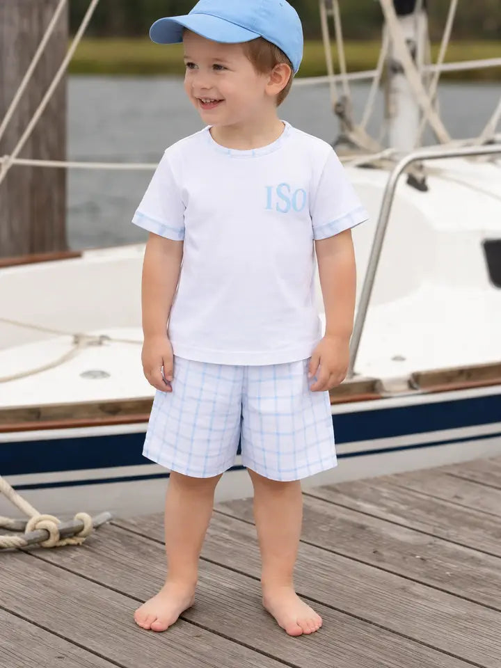 Boy Short set Pima Cotton Palm Beach Collection - Little Threads Inc. Children's Clothing