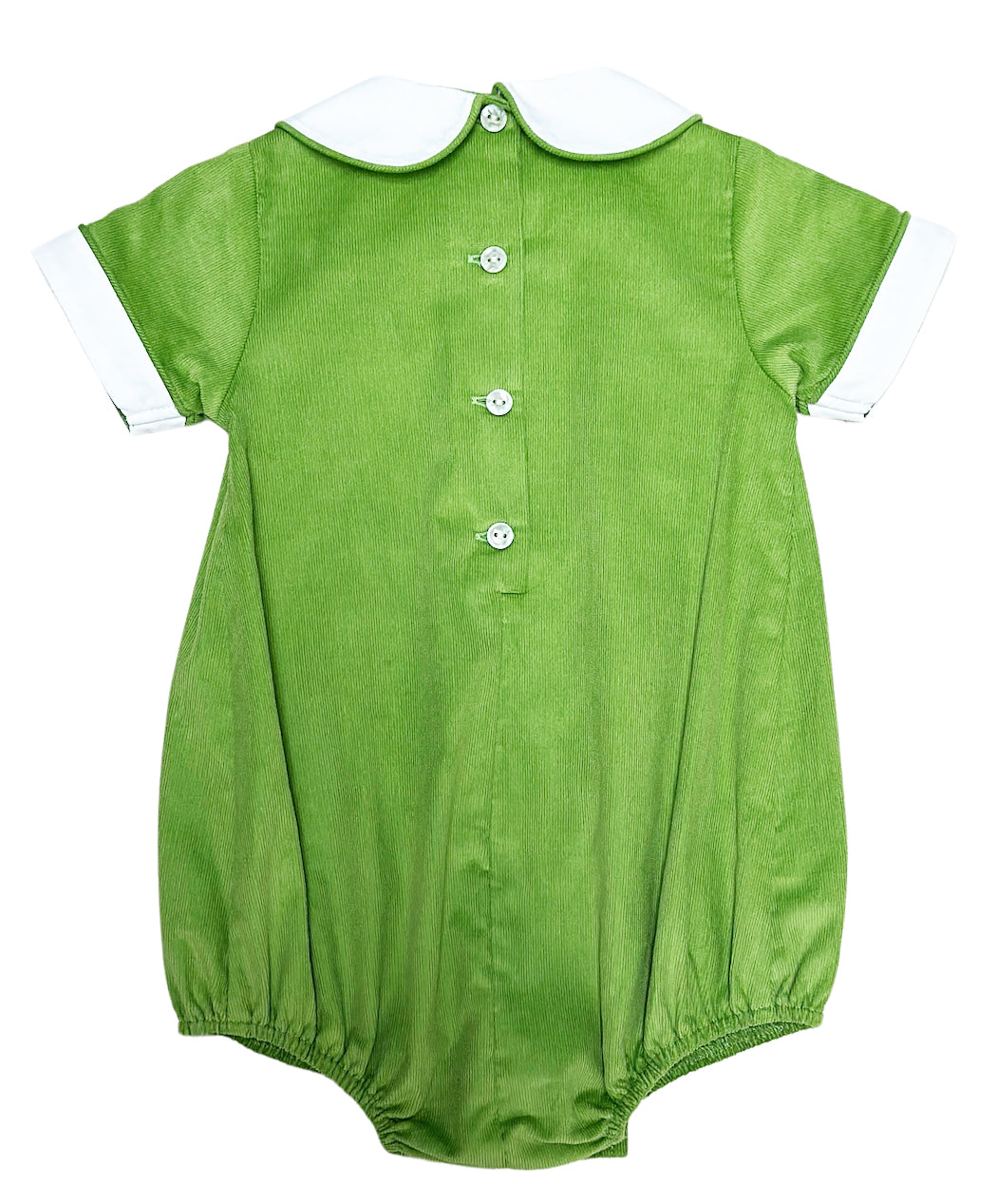 Josh Green Corduroy Baby Boy Bubble - Little Threads Inc. Children's Clothing