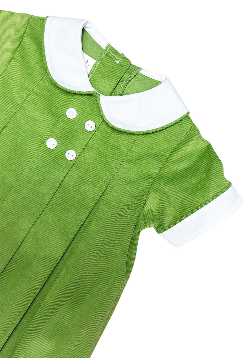 Josh Green Corduroy Baby Boy Bubble - Little Threads Inc. Children's Clothing