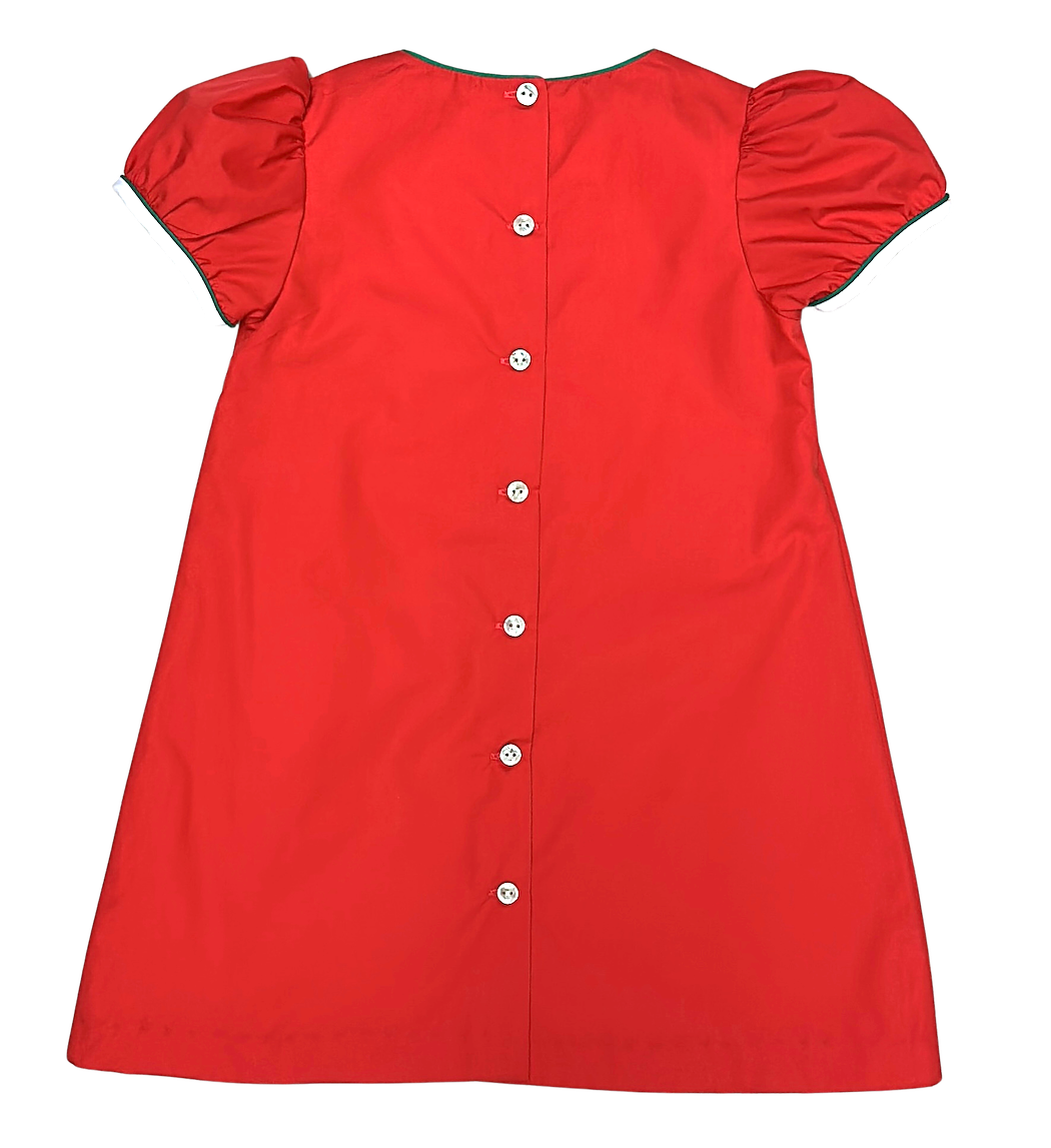 Christmas Hollies Girl's A line Dress