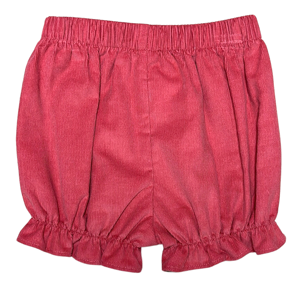Isabella Fall Rose Corduroy Girl's Hand Smocked bishop set - Little Threads Inc. Children's Clothing