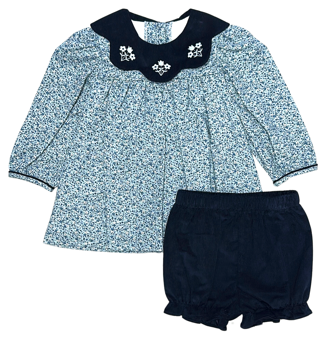 Fall London girl's bloomer set - Little Threads Inc. Children's Clothing