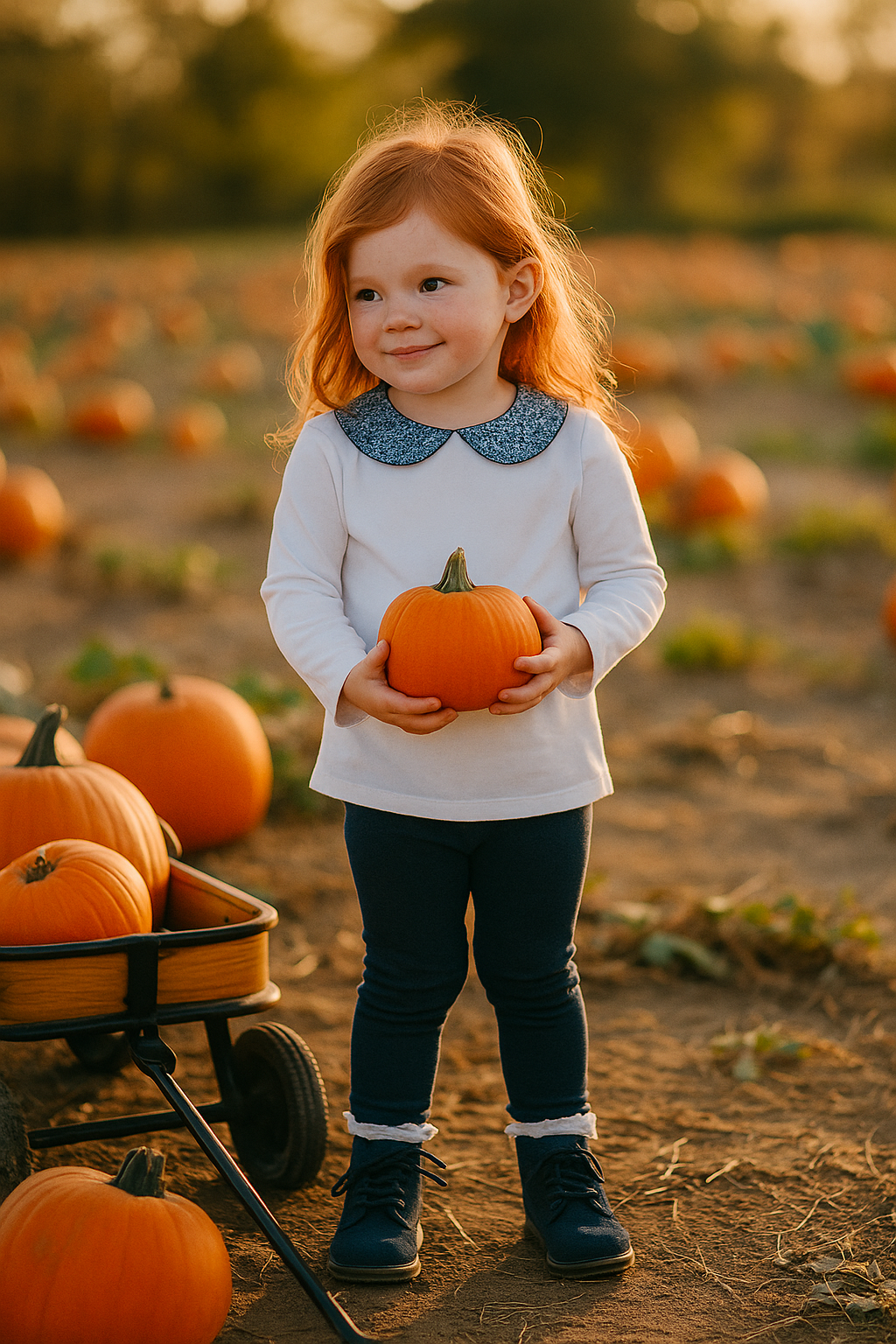 Girl's "London"  Pima Cotton Top - Little Threads Inc. Children's Clothing