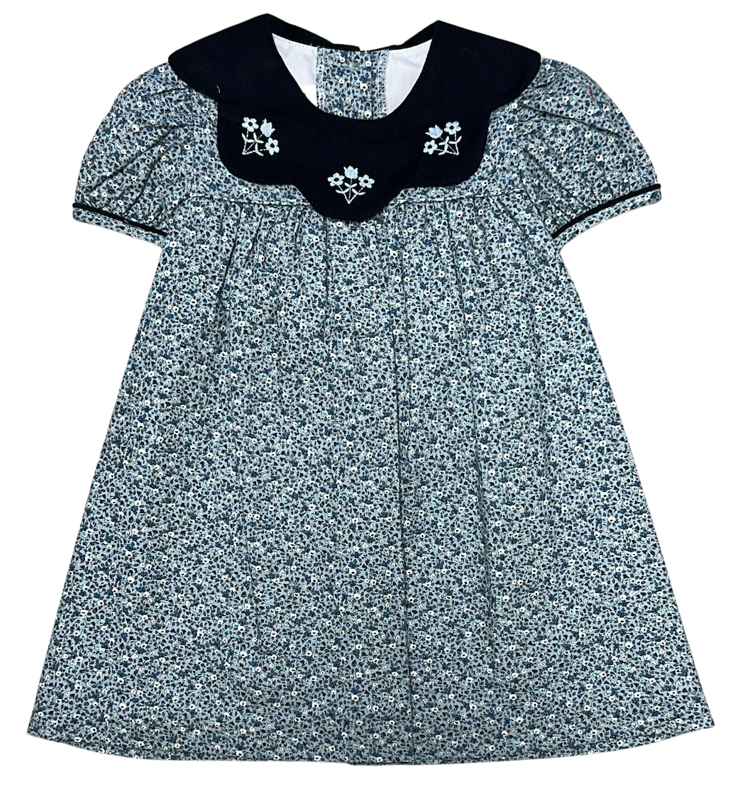 London Viella Floral Print Girl's dress - Little Threads Inc. Children's Clothing