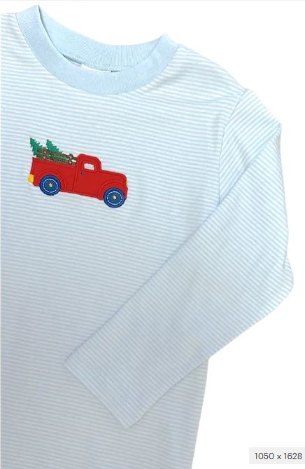 Christmas Truck Boys Shirt - Little Threads Inc. Children's Clothing