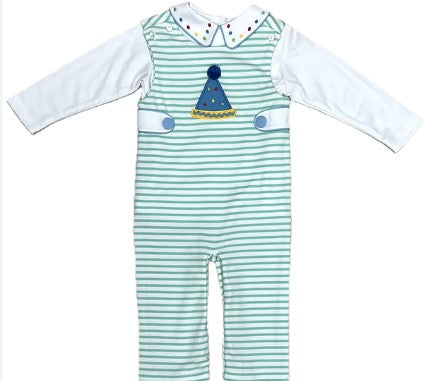 Boys Birthday hat overall set Birthday collection