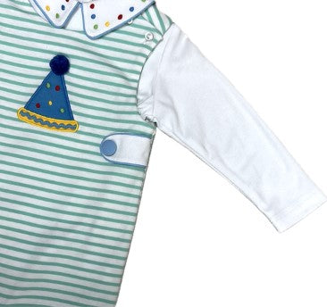 Boys Birthday hat overall set Birthday collection