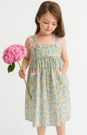 Adrian Floral Girls Dress - Little Threads Inc. Children's Clothing