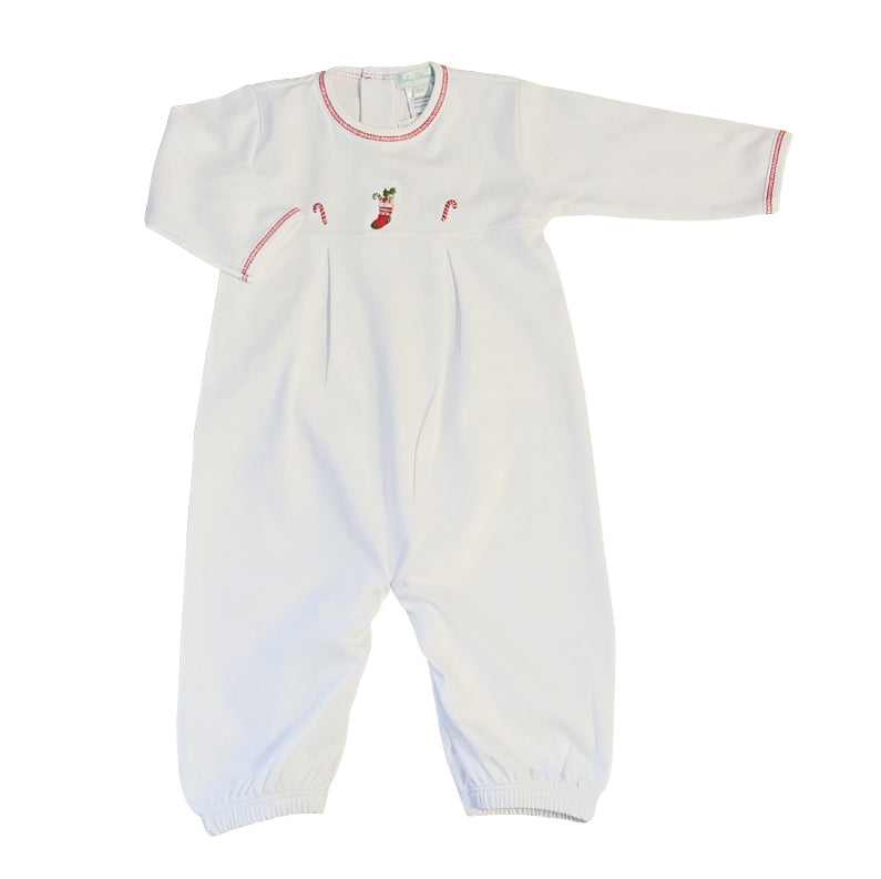 Christmas Pima Cotton Baby Boy Take me home converter gown - Little Threads Inc. Children's Clothing