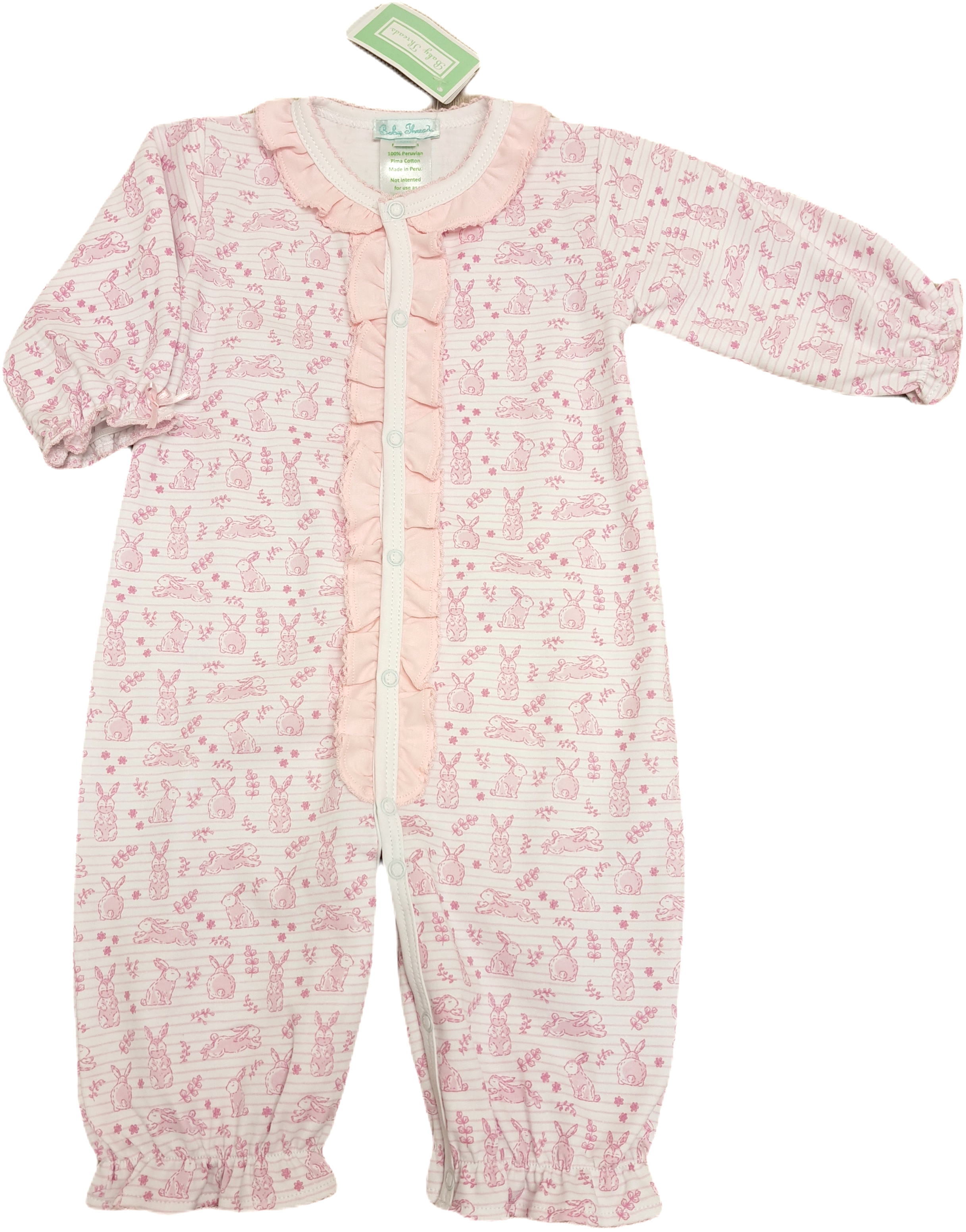 Easter Bunnies Converter Girl Pima Cotton - Little Threads Inc. Children's Clothing
