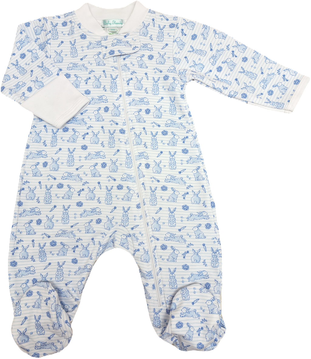 Easter Bunnies Baby Boy FootiePima Cotton - Little Threads Inc. Children's Clothing
