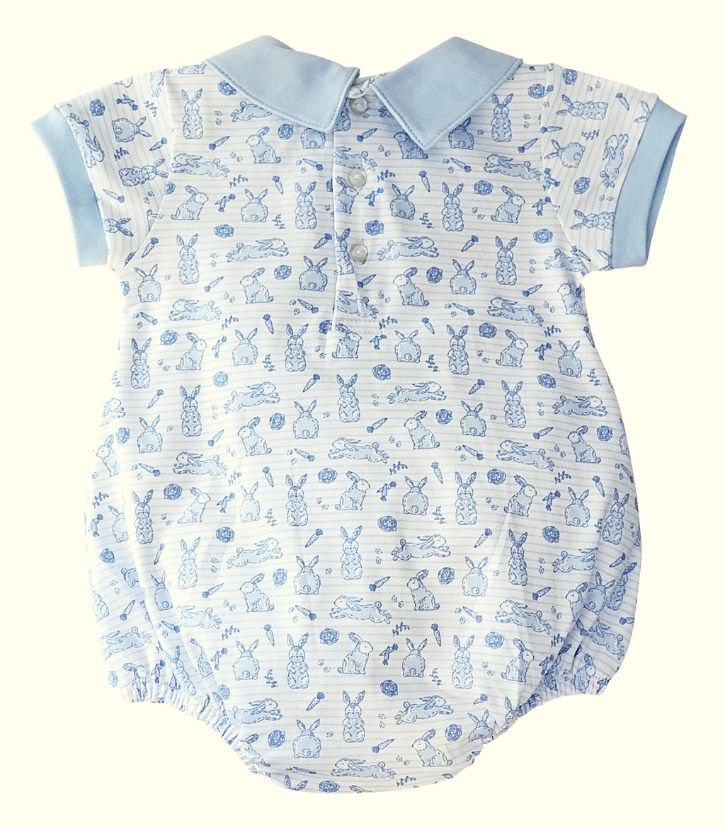 Easter Bunnies Baby Boy Romper Pima Cotton - Little Threads Inc. Children's Clothing