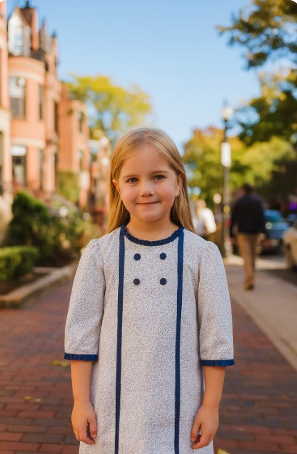 A line girls dress Christina Collection - Little Threads Inc. Children's Clothing