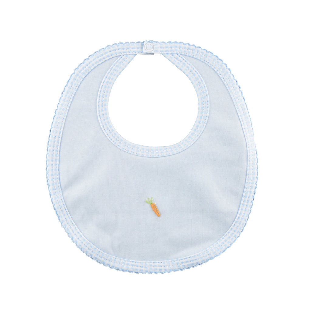 Baby Boy's Blue with Carrot Bib - Little Threads Inc. Children's Clothing