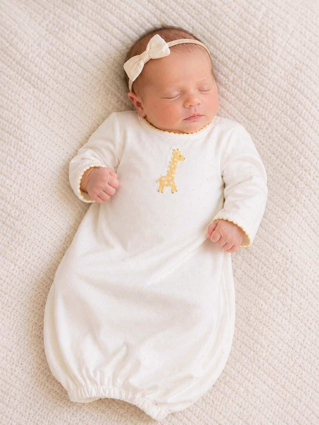 Baby's "Cute Giraffe" Gown - Little Threads Inc. Children's Clothing