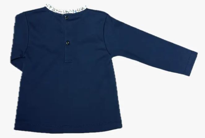 Girl's Dainty Blue Floral Girls Skirt Set Ariana and Drew Collection