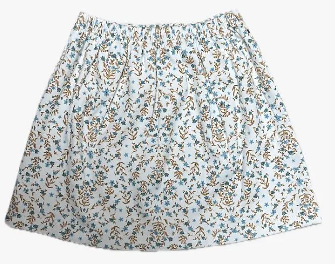 Girl's Dainty Blue Floral Girls Skirt Set Ariana and Drew Collection