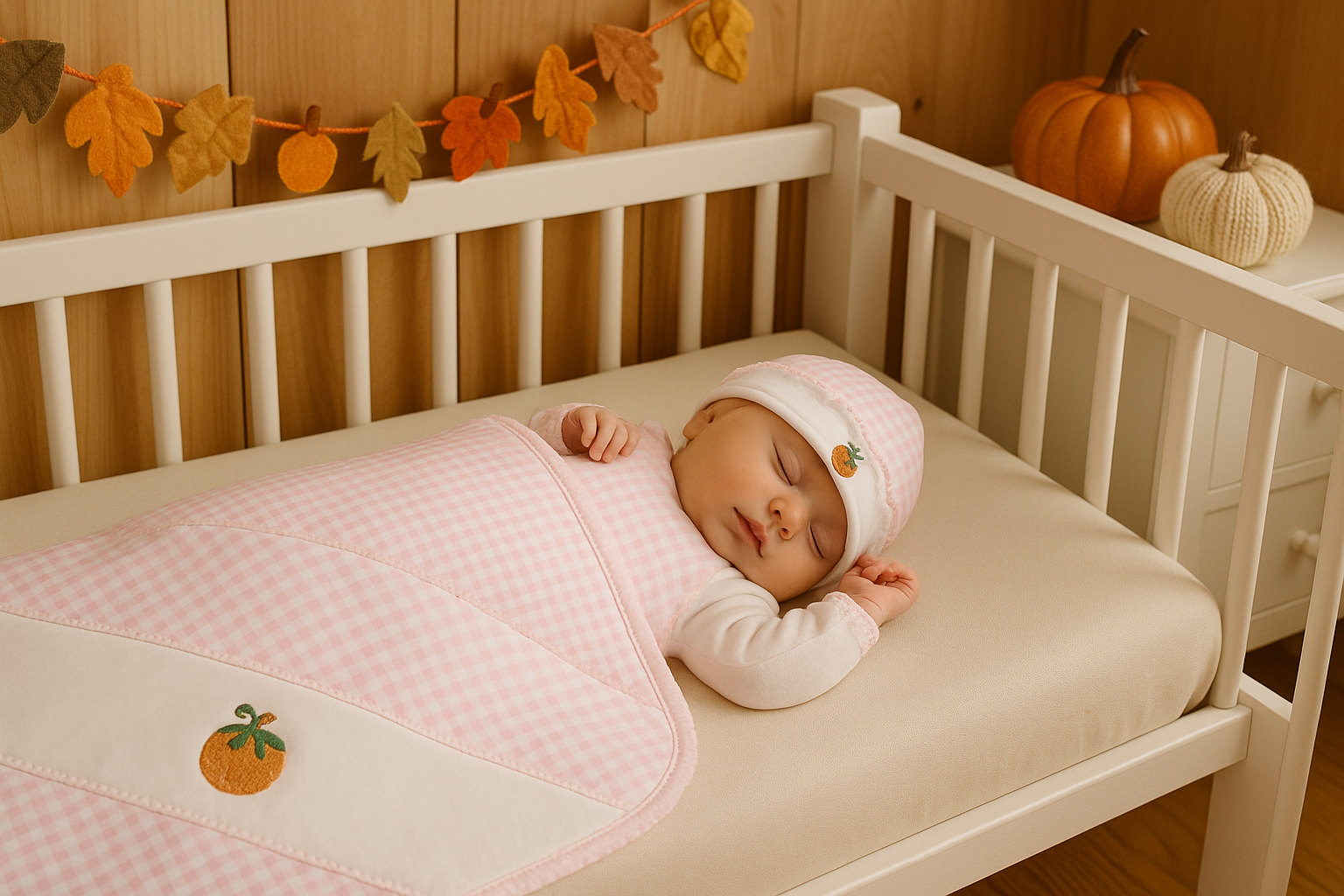 Baby Girl's Fall Pumpkins Collection Hat - Little Threads Inc. Children's Clothing