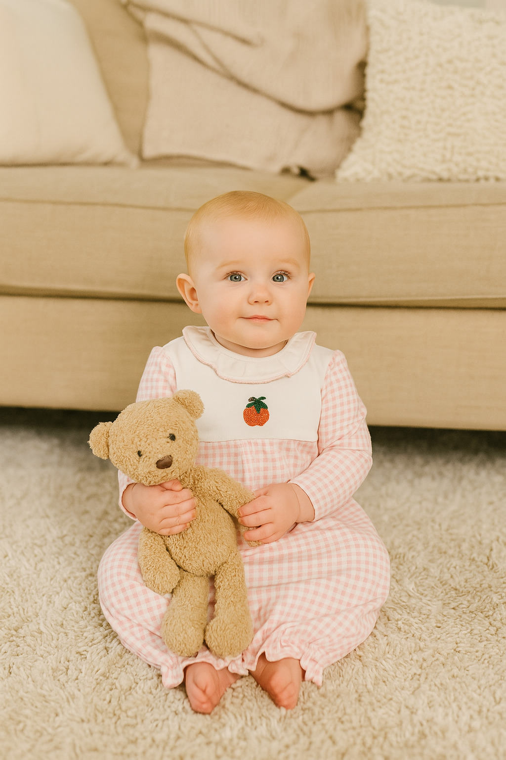 Baby Girl's Fall Pumpkins Collection Gown - Little Threads Inc. Children's Clothing