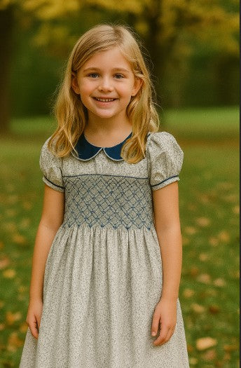 Hand smocked girls dress Christina Collection